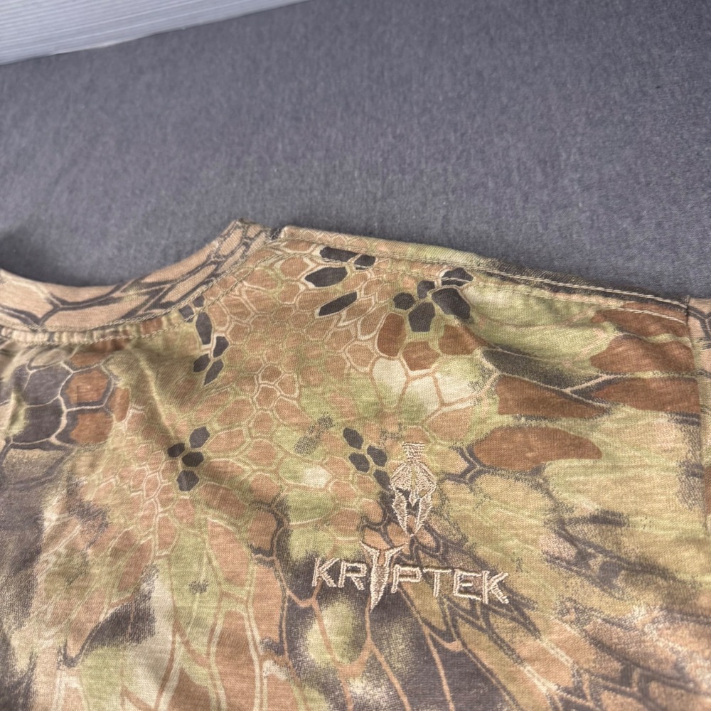 Kryptek Highlander Camo T-Shirt Mens XXL Short Sleeve Hunting Fishing Cotton Tee - Picture 9 of 10